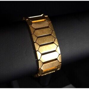 India Hicks Golden Scales Bracelet Womens Gold Tone Band Jewelry Retired